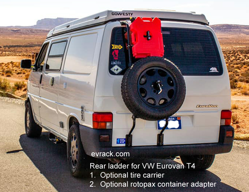 VW Eurovan T4 Tire Rotopax rack